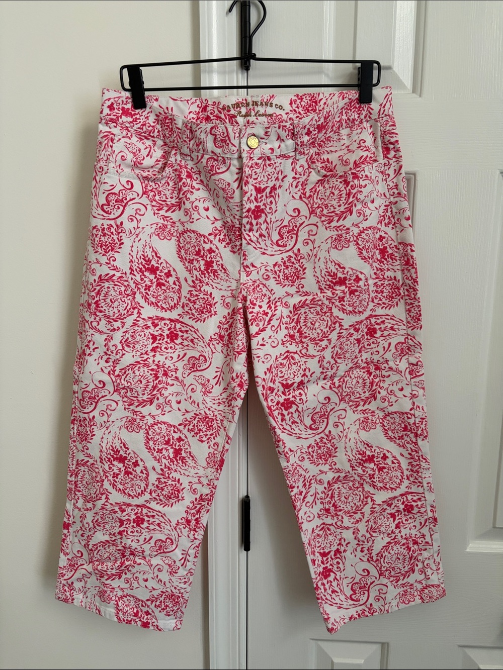 Ralph Lauren Pink and White Women Jeans